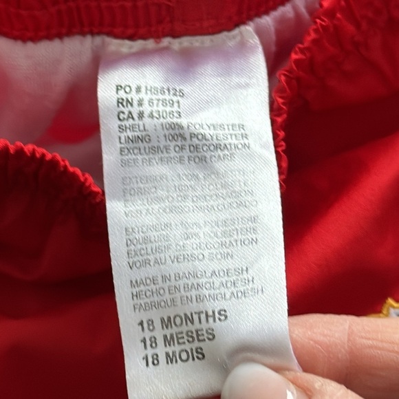 18-24m rashguard s.u.r.f Reebok Calgary flames wind pants - Picture 3 of 7